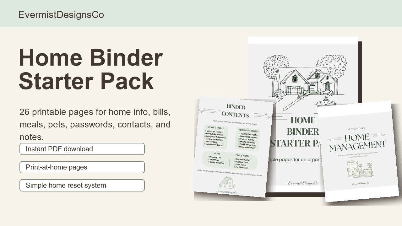 Home Binder Starter Pack preview